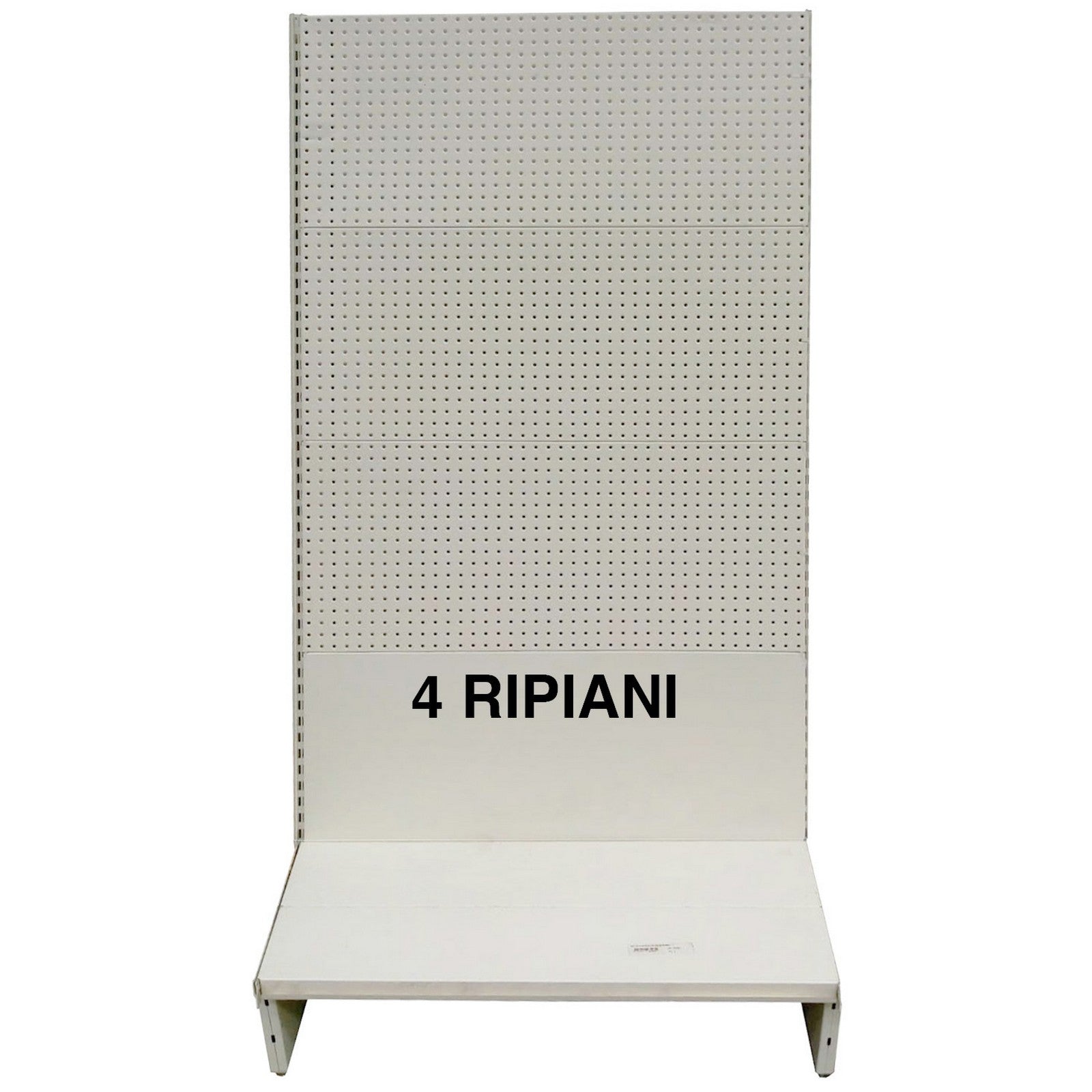 scaffale a parete 200x40x205h panna 4 ripiani cod:ferx.96968
