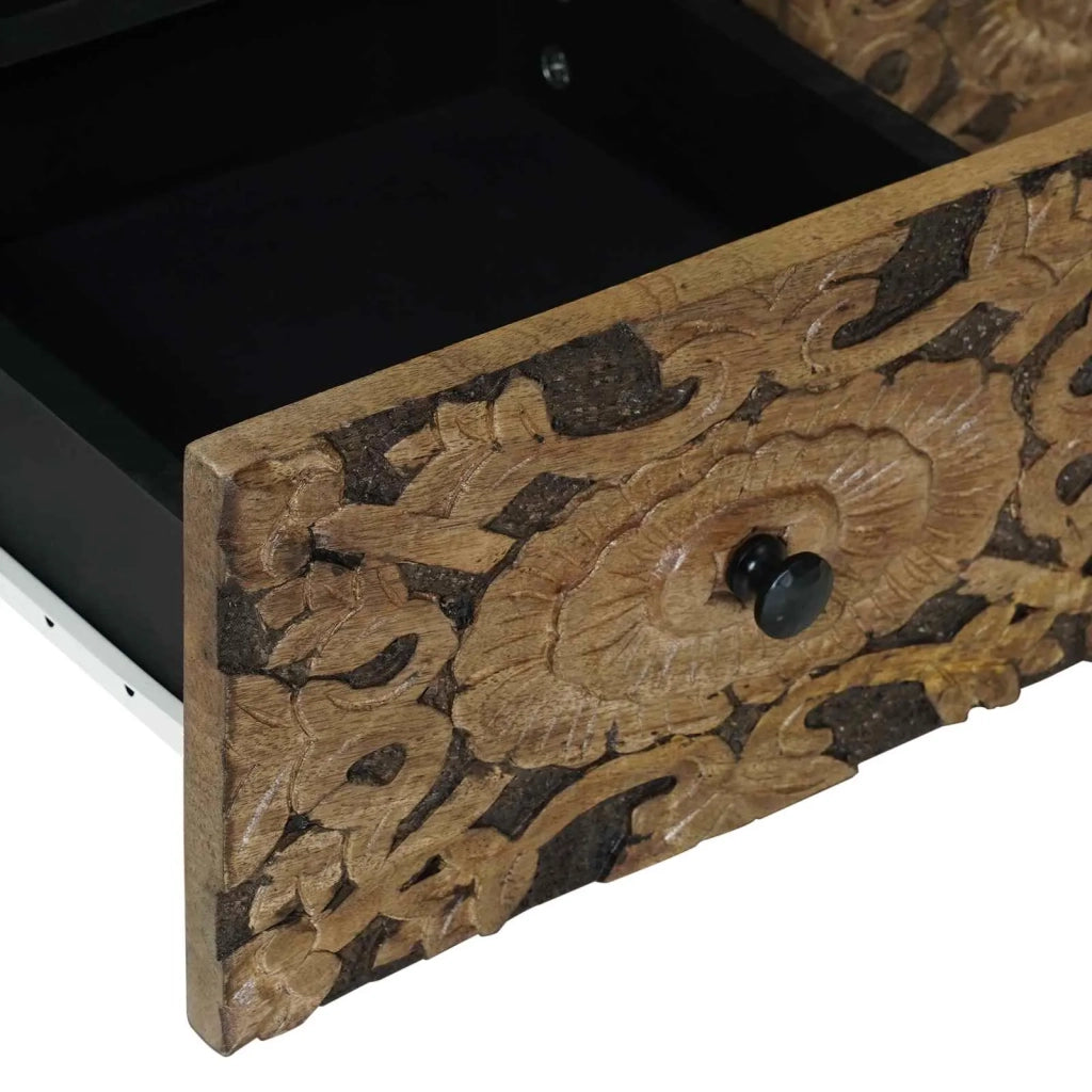 Mobile TV Marrone 70 x 33,5 x 46 cm Legno di mango massello