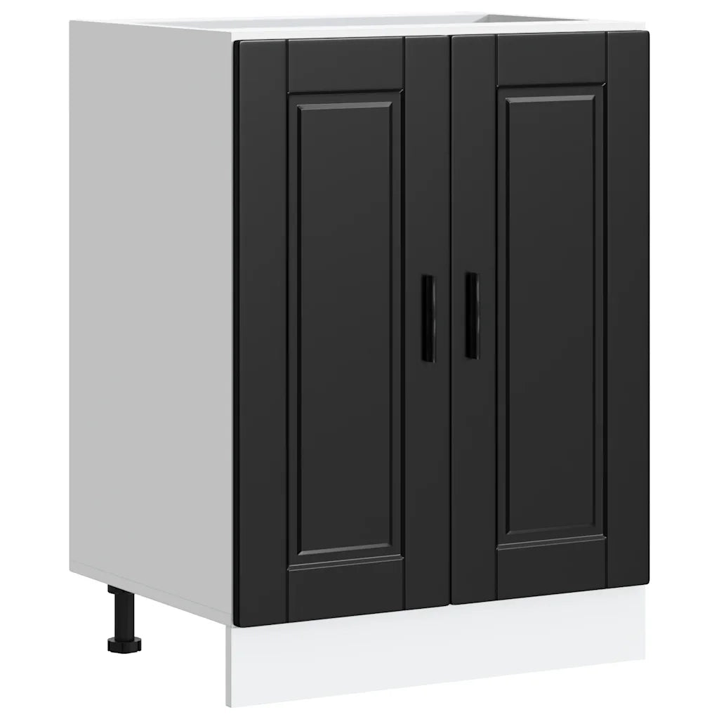 vidaXL Base da Cucina Porto Nero in Legno Multistrato
