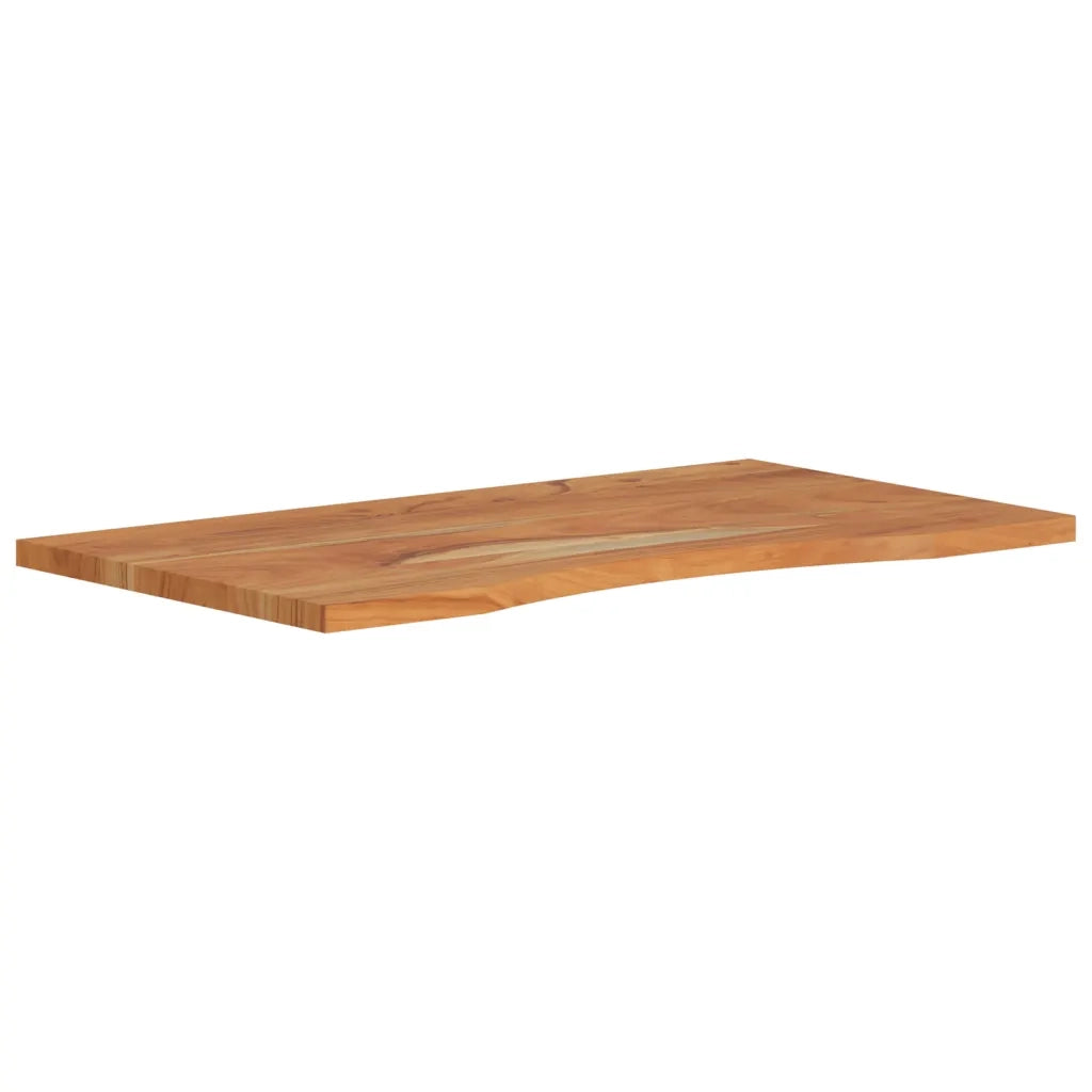Piano Scrivania 90x50x2,5 cm Rettangolare Legno Massello Acacia