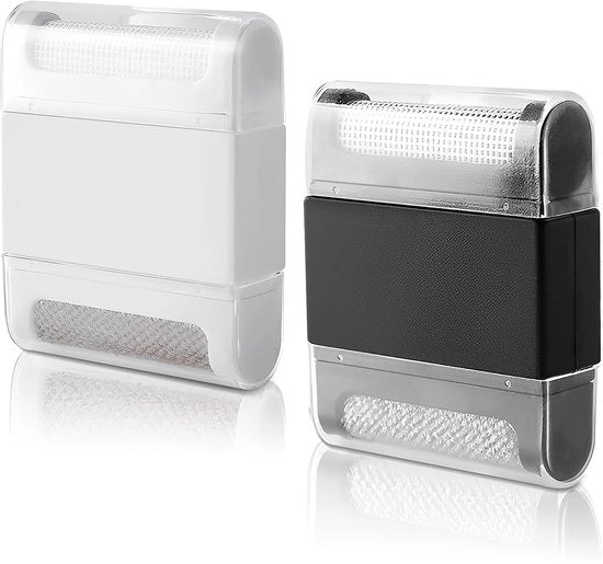 Rimozione pelo per abbigliamento, 2-pack mini-rotolino peli, strumento per la rasatura tessuti manuale, doppio spazzolino peli, rimozione pelo portatile per pelo di animale e peli