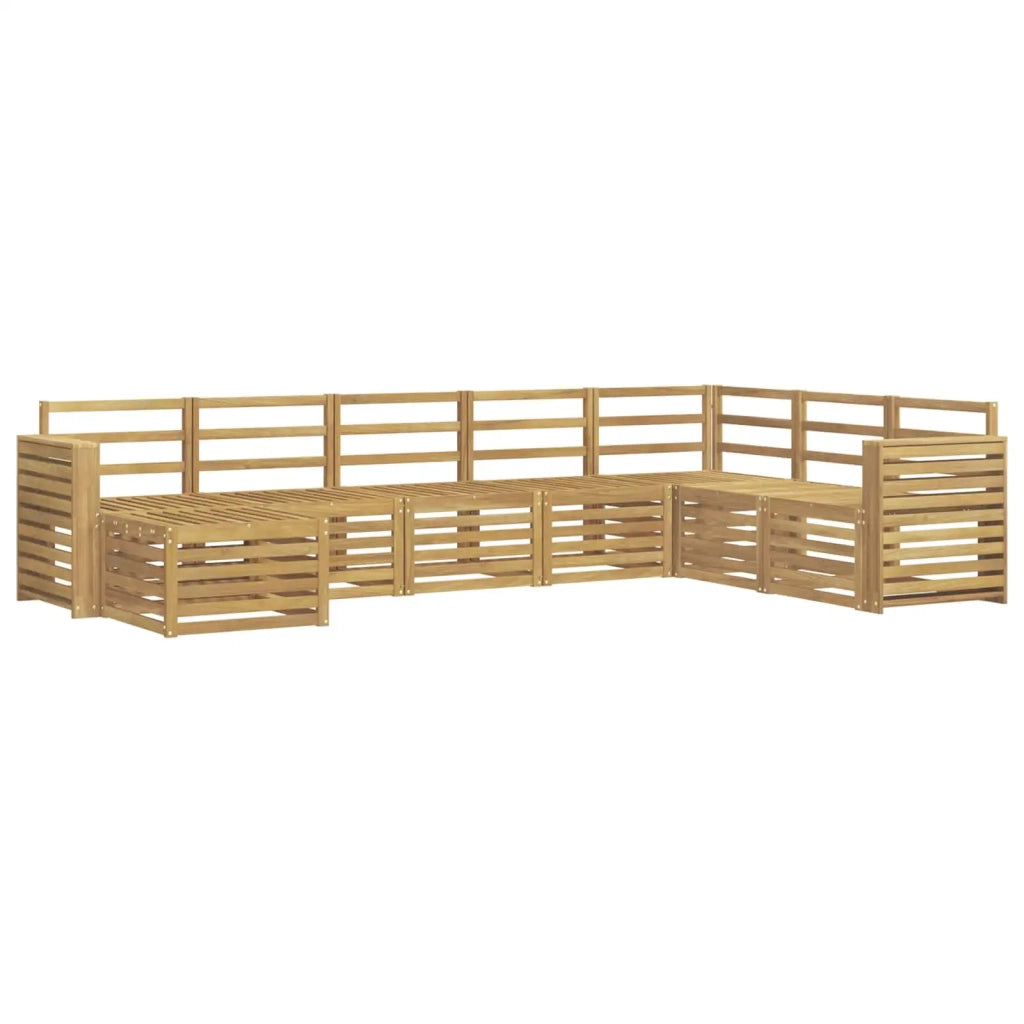 Set di divani da esterno 8 pcs Bianco 310 x 191,5 x 73 cm 3392319