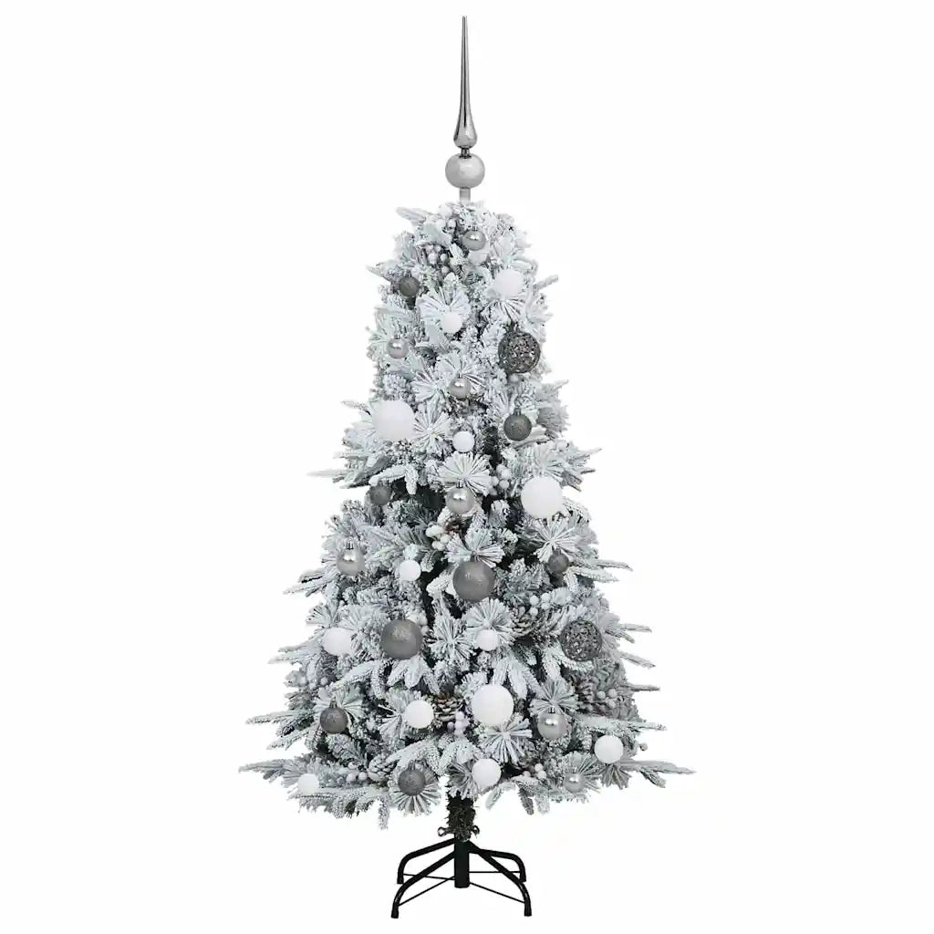Albero di Natale Artificiale con Rami Pieghevoli Bianco 120 cm 3397457