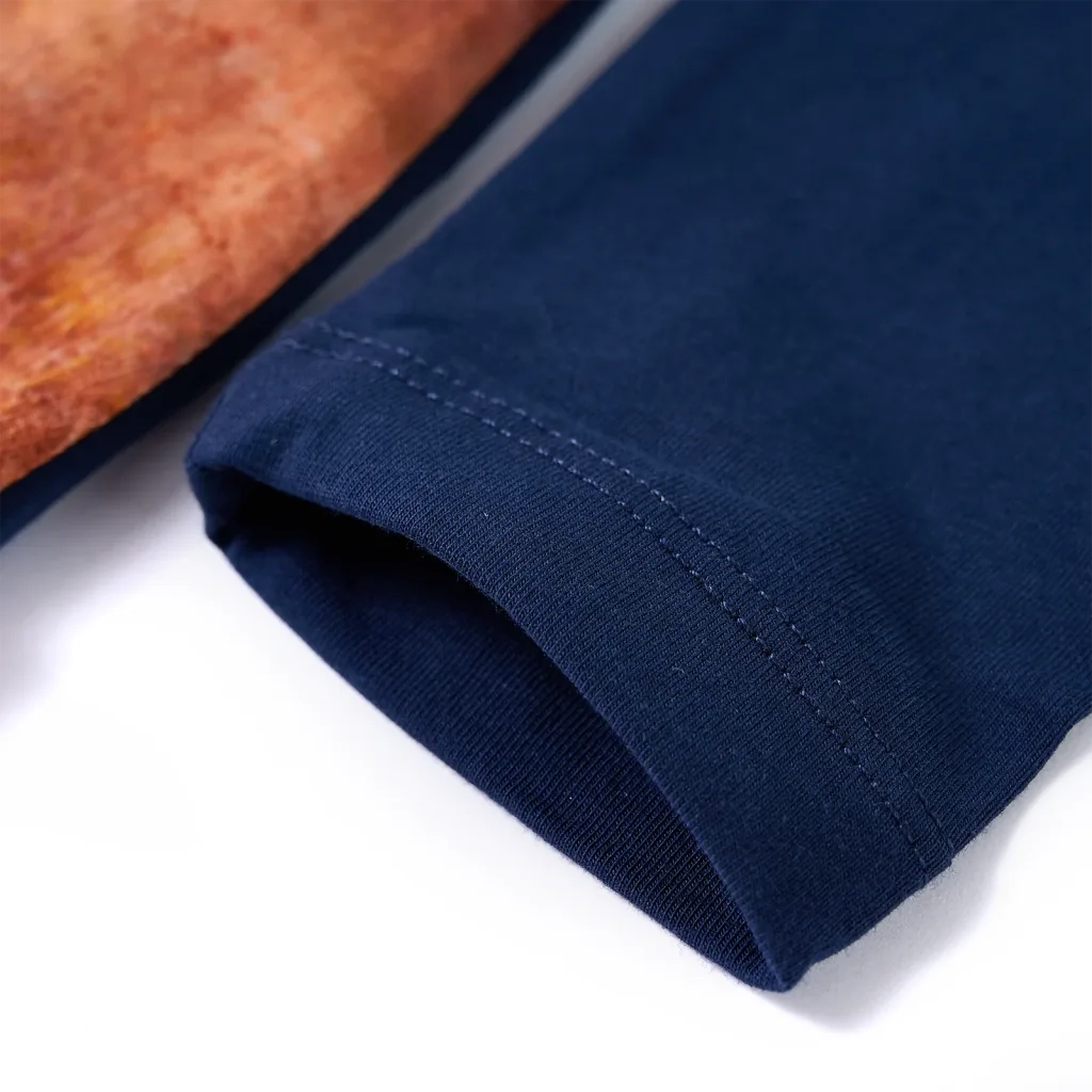 Abito da Bambina a Maniche Lunghe Blu Marino 116 14854