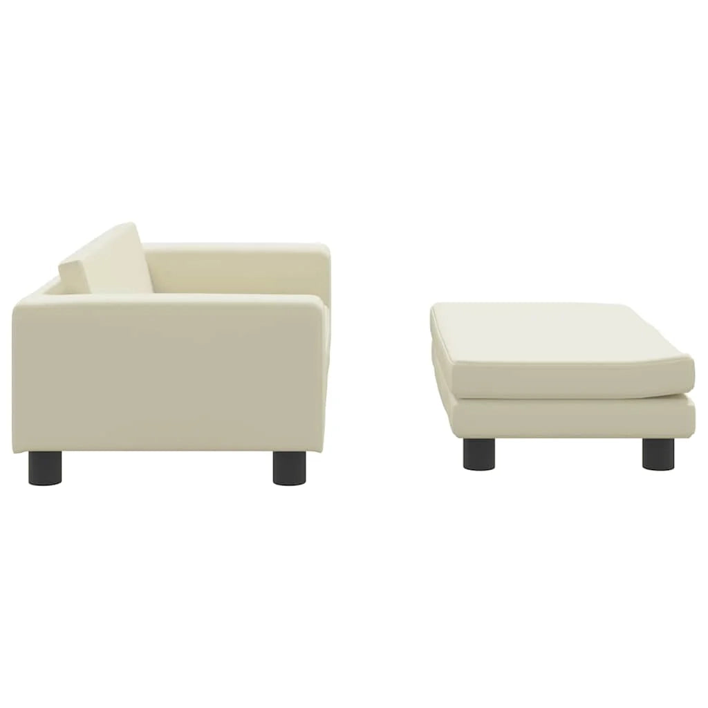 Divano letto per cani comodo con estensione 100 x 50 x 30 cm in similpelle Crema 02_0043064
