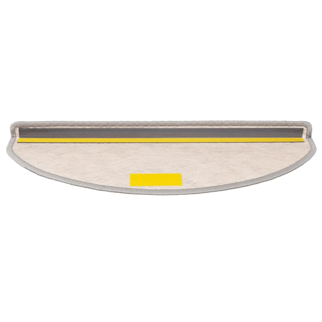 Tappeti Autoadesivi Scale Aspetto Sisal 15 pz 65x21x4cm Platino