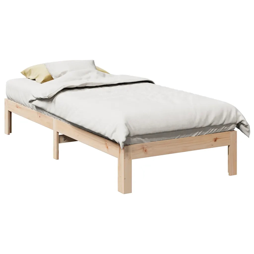 vidaXL Giroletto senza Materasso 90x200 cm in Legno Massello di Pino
