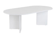 Tavolino da caffè in legno "Sabbia" - 60 x 119 x 40 cm - Bianco