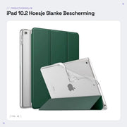 Copri-Schermo per iPad 10.2 - Protezione Sottile - Retro Matte - Risveglio/Accensione Automatico - Adatto per iPad 9a/8a/7a Generazione - Dimensioni 10.2 Pollici