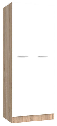 kit armadio 2 ante 71x51,5xh181 cm rovere bianco cod:ferx.96997