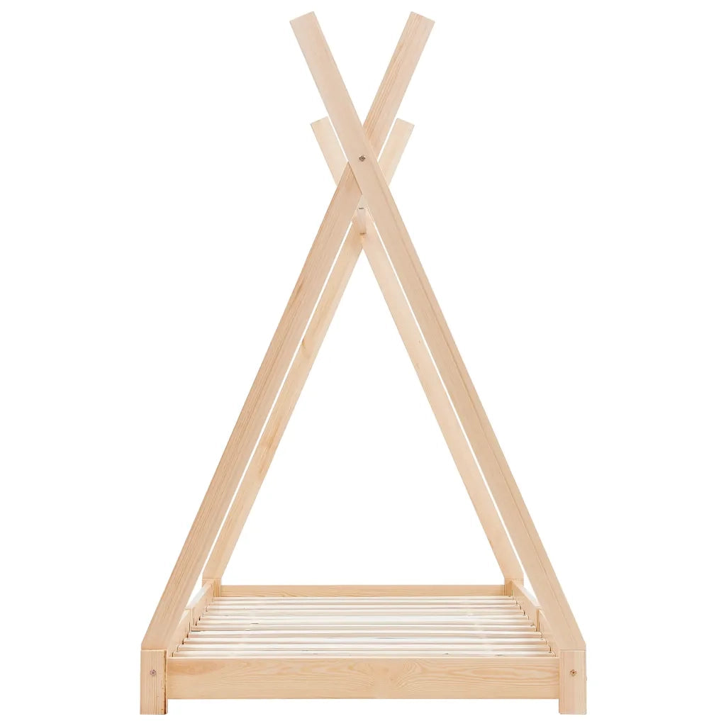 Giroletto per Bambini in Legno Massello di Pino 80x160 cm 283356