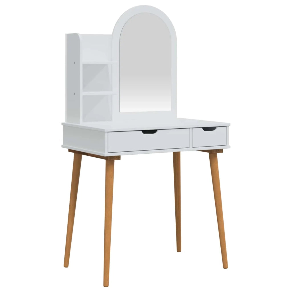 Set Tavolo da Trucco FAUSKE 3 pcs Bianco 76 x 50 x 143 cm 3438580