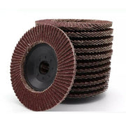 Trade Shop - Kit 10 Pz Disco Abrasivo Lamellare Per Smerigliatrice 115mm Grana 80 Art.02037 -