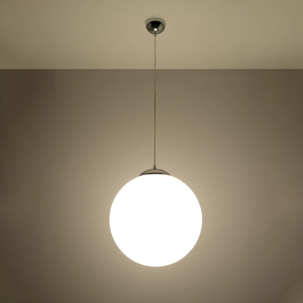 Lampada da terra UGO French Sky 40x40x130cm Acciaio cromato bianco Vetro