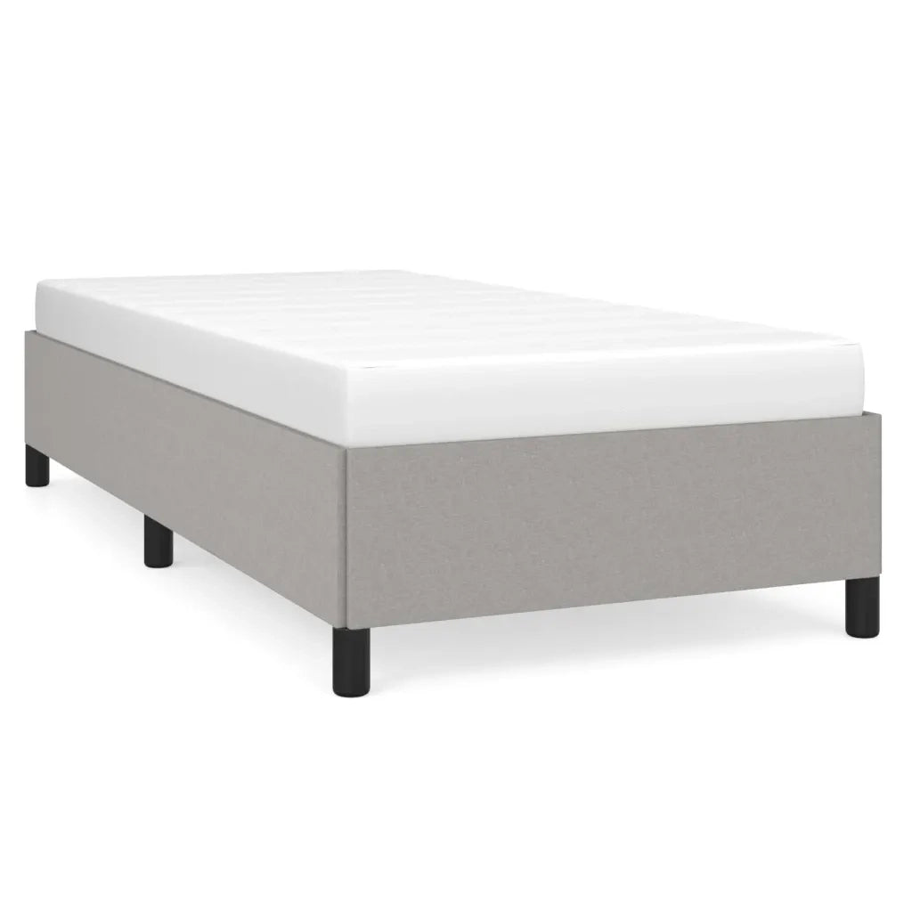 Giroletto senza Materasso Grigio Chiaro 90x190 cm Tessuto 347026