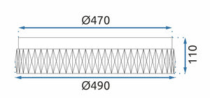 Lampada Da Soffitto App1744-c 50 Cm Chrome