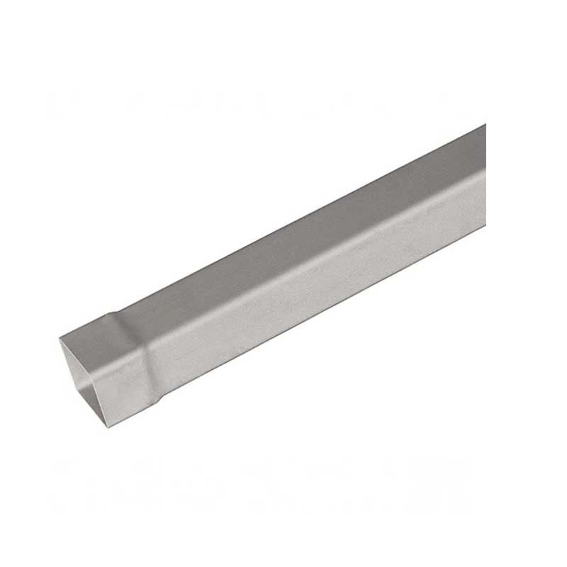 Tubo in pvc marrone/grigio quadro : Colore - Grigio, Diametro - 100x100 Quadro, Metri Lineari - 1 metro
