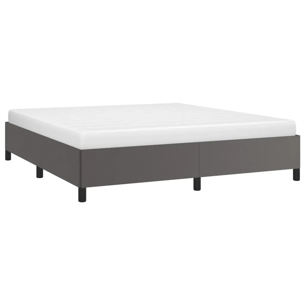 Giroletto-Struttura Letto Grigio 180x200 cm in Similpelle 334638