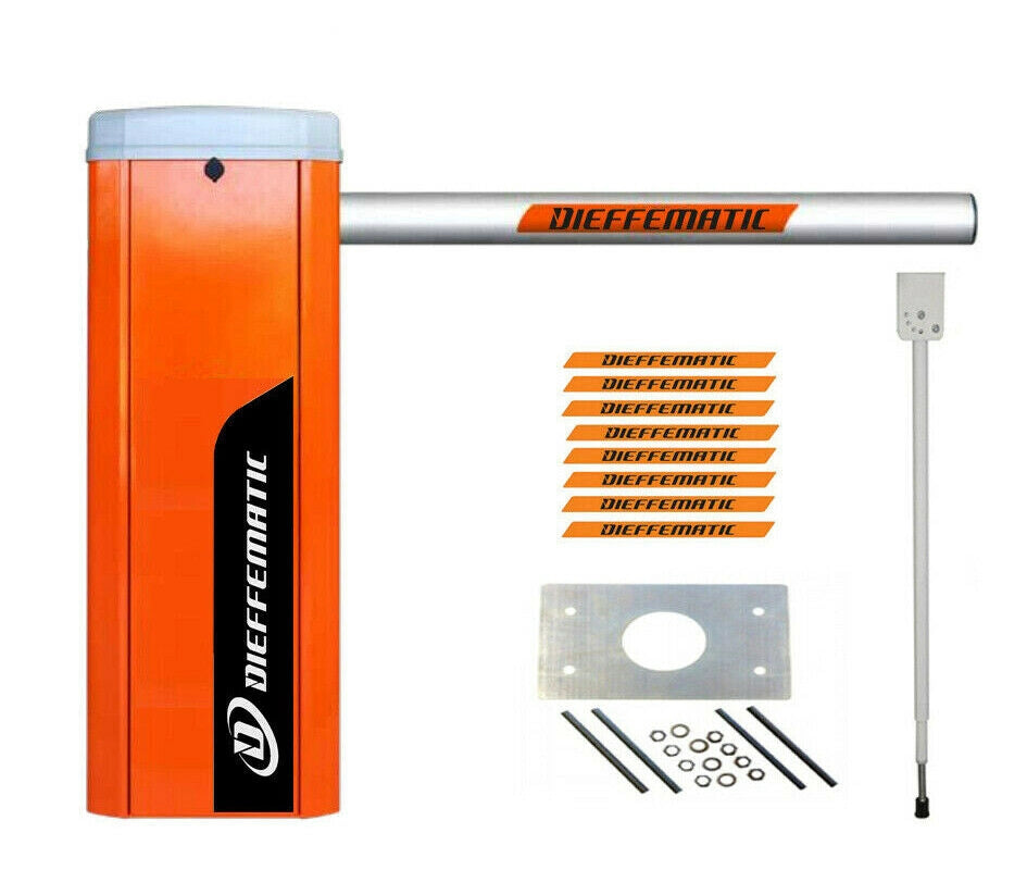 KIT BARRIERA BARRA 4 METRI MANUALE STRADALE CHIUSURA CON ASTA SENZA NO CORRENTE