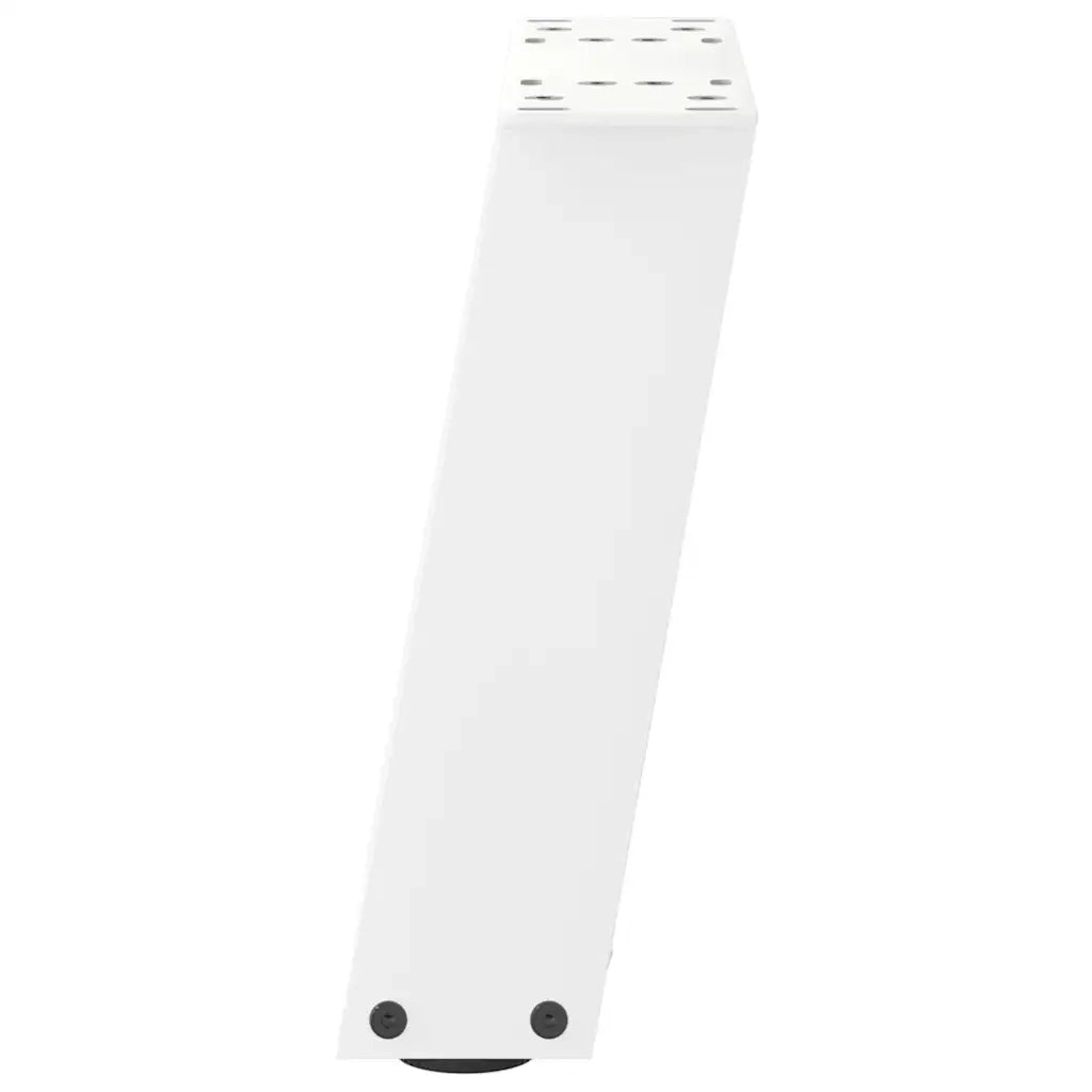 Gambe per Tavolino da Caffè a Forma di U 2 pz Bianche 30x(30-31) cm Acciaio 4012737