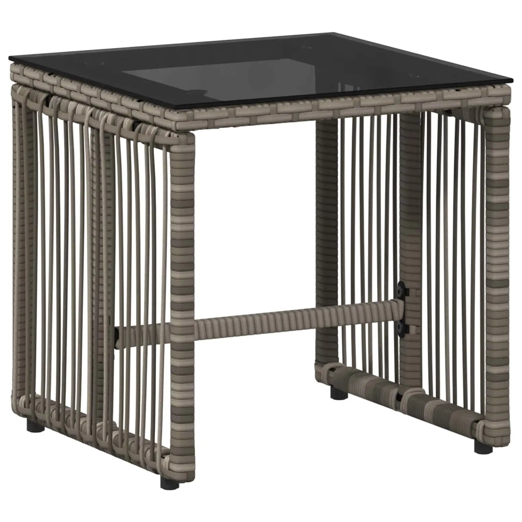 Set di Mobili da Esterno 7 pcs Grigio e Grigio Scuro polyrattan 42025157