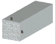 PROFILO ARGENTO H.100 CM QUADRO PIENO 10X10 MM**- ARCANSAS- 5,0 pz