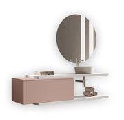Composizione 5 pezzi VENERE bianco/rosa cipria