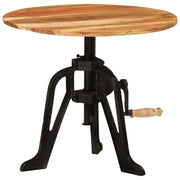 Tavolino 60x(42-62) cm in Legno Massello di Acacia e Ghisa cod mxl 23933