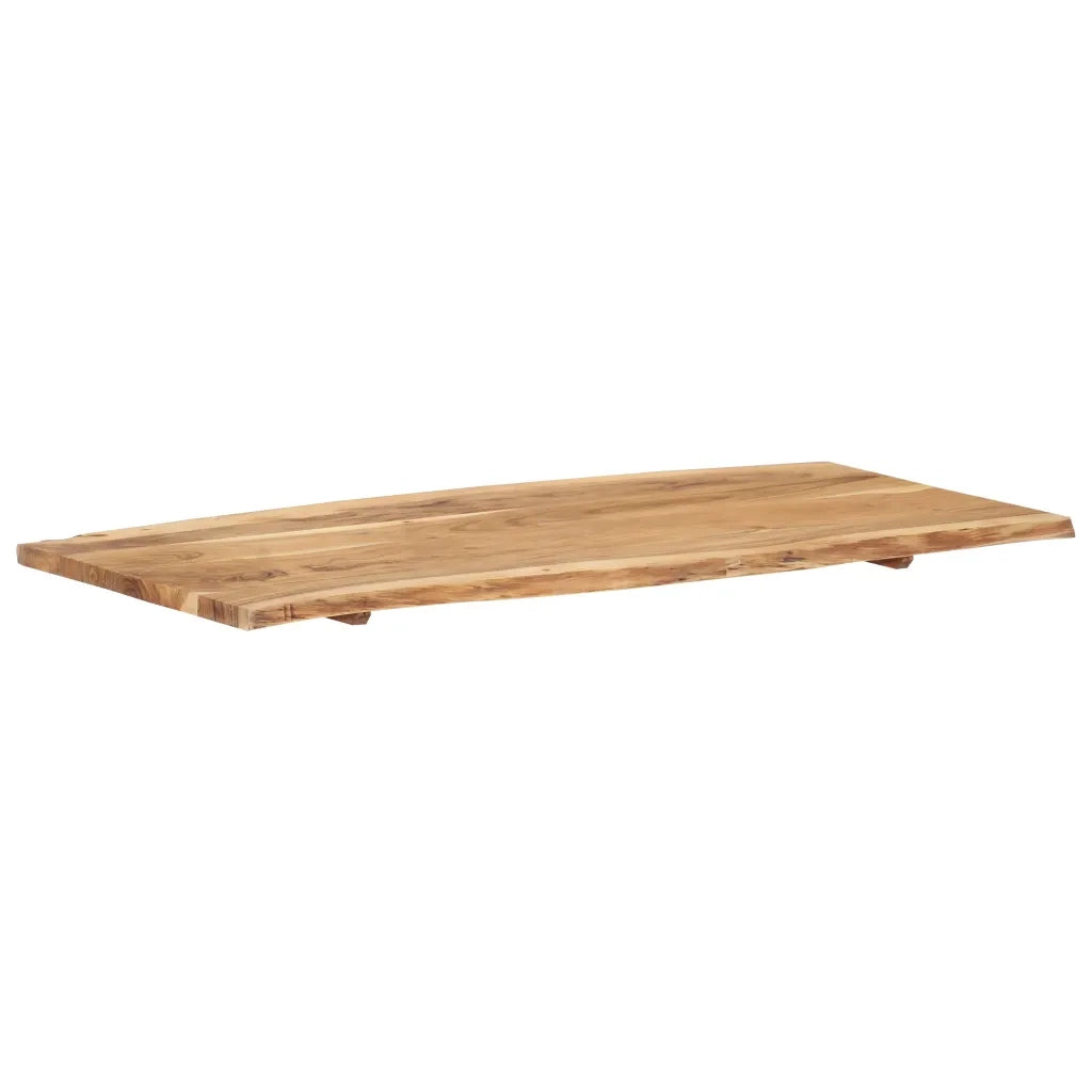 Piano del Tavolo | Superficie Tavolo | Piano Scrivania in Legno Massello di Acacia 118x(50-60)x2,5 cm