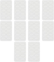 Set di 100 pezzi di carta abrasiva a forma ovale 100 Grit - Faccia adesiva - Facile da sostituire e igienico - Utilizzo per manicure/pedicure