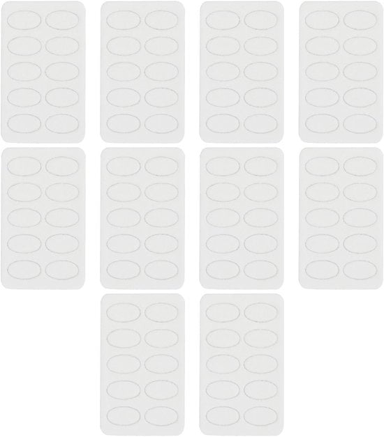 Set di 100 pezzi di carta abrasiva a forma ovale 100 Grit - Faccia adesiva - Facile da sostituire e igienico - Utilizzo per manicure/pedicure