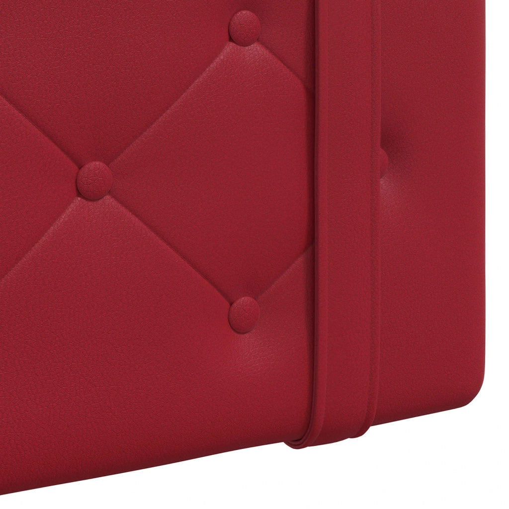 Testiera sospesa Con luce LED Rosso Vino Similpelle
