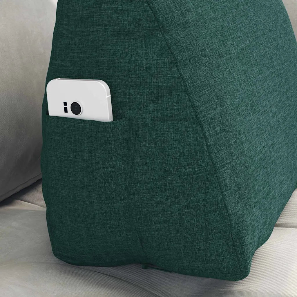 Cuscino per Schiena Verde Scuro 45 x 20 x 35 cm Tessuto 42015007
