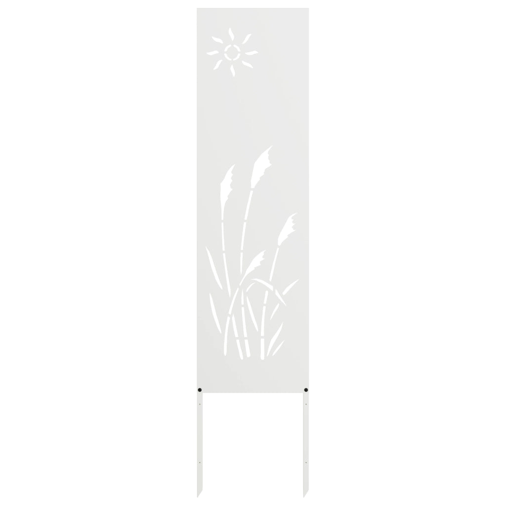 vidaXL Pannello Decorativo da Giardino Altro Bianco 32 x 140 cm