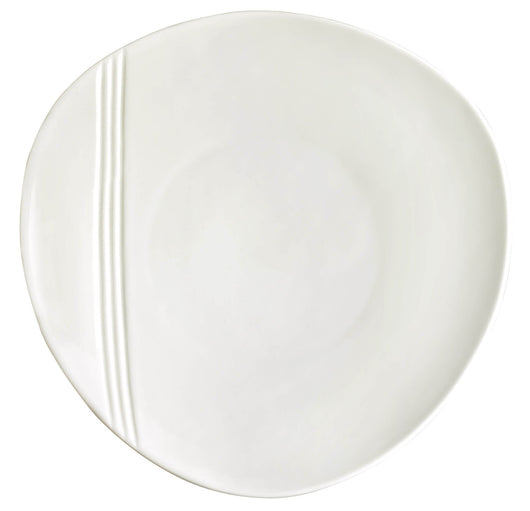 Set 4 Sottopiatti Piani Ø31 cm in Porcellana Allluminica Kaleidos Aluxina Miami Bianchi