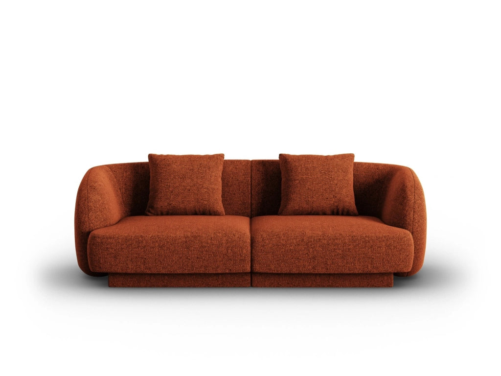 Cosmopolitan Design - Divano "Tulum" 2 posti in ciniglia terracotta 