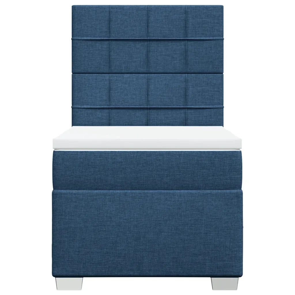 Giroletto a Molle con Materasso Blu 100x200 cm in Tessuto 3292705