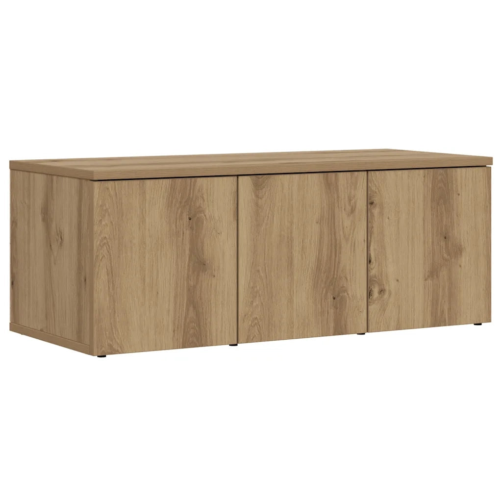 Mobile Porta TV Rovere Artigianale 80x34x30 cm Truciolato