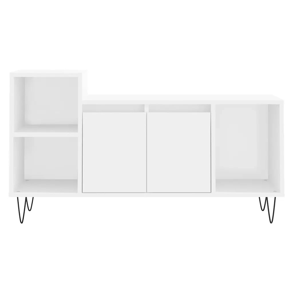 Mobile Porta TV Bianco 100x35x55 cm in Legno Multistrato 831316