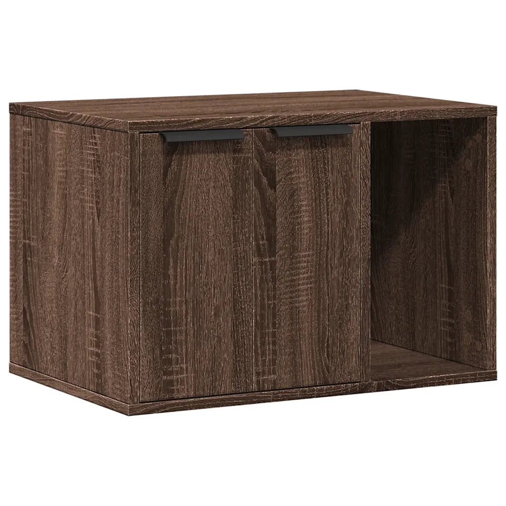 Recinto Lettiera Gatti Rovere Marrone 60x40x40 cm in Truciolato