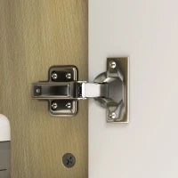 Specchiera Bagno con Armadietto a 2 Ripiani e 6 Vani Aperti, 80x20x59 cm, Legno
