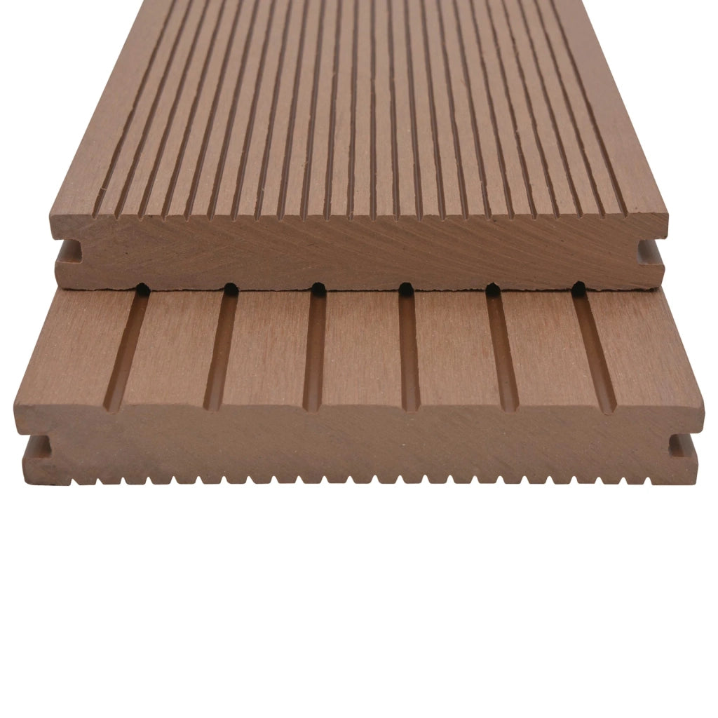 Pavimento da Deck 60 pcs Marrone Chiaro WPC