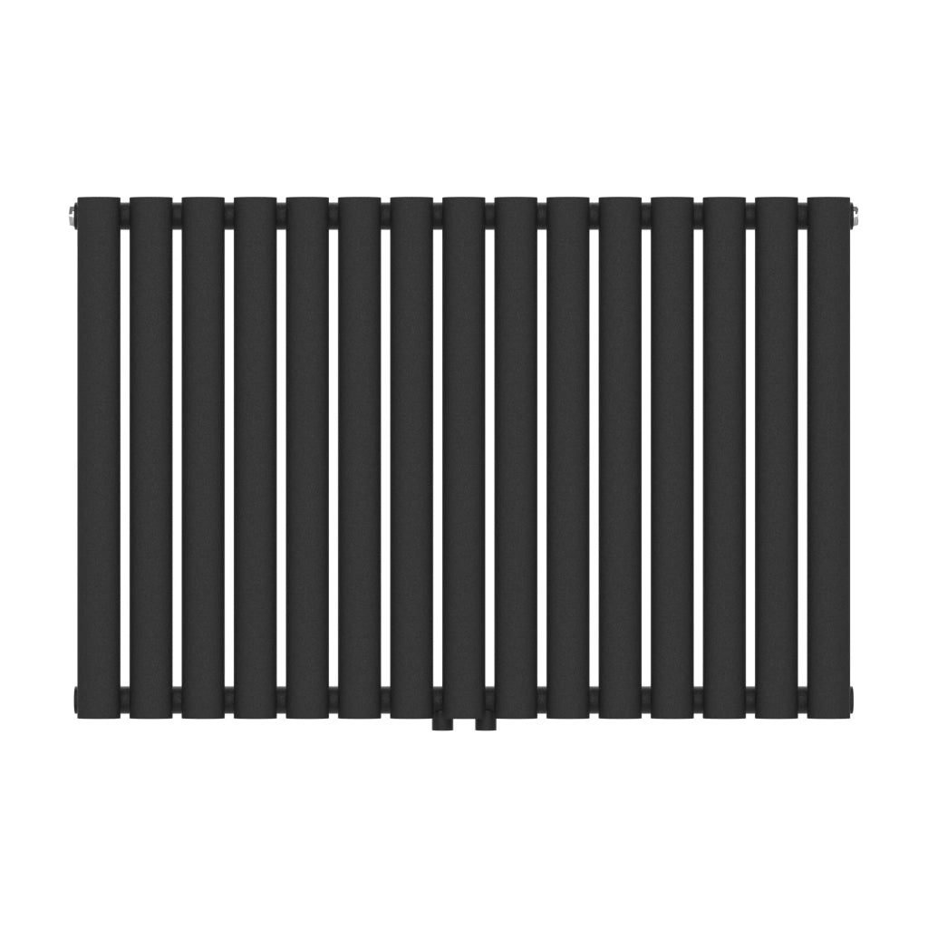 Radiatore a pannello piatto 653 watt acciaio 60 x 90 cm nero 03_0010461