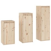 Mobili Porta TV 3 pz | Armadietto TV | Mobile Porta TV in Legno Massello di Pino