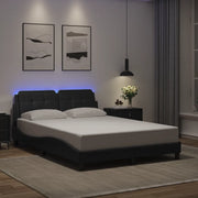 Giroletto con LED senza Materasso Zadar Nero 120x200 cm 3214096