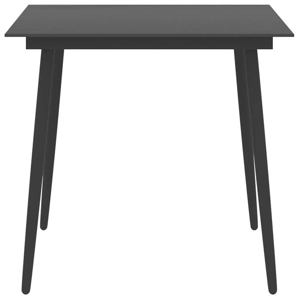 Set da Pranzo da Giardino 3 pz Nero e Marrone 3060088