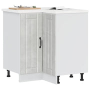 Mobile Base ad Angolo Cucina-Base ad Angolo Cucina Lucca Grigio Cemento in Truciolato