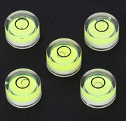 Mini Waterpas Circolare 5 Pezzi - Strumento di Misura Lineare per Tecnica Edile - 15mm di Diametro