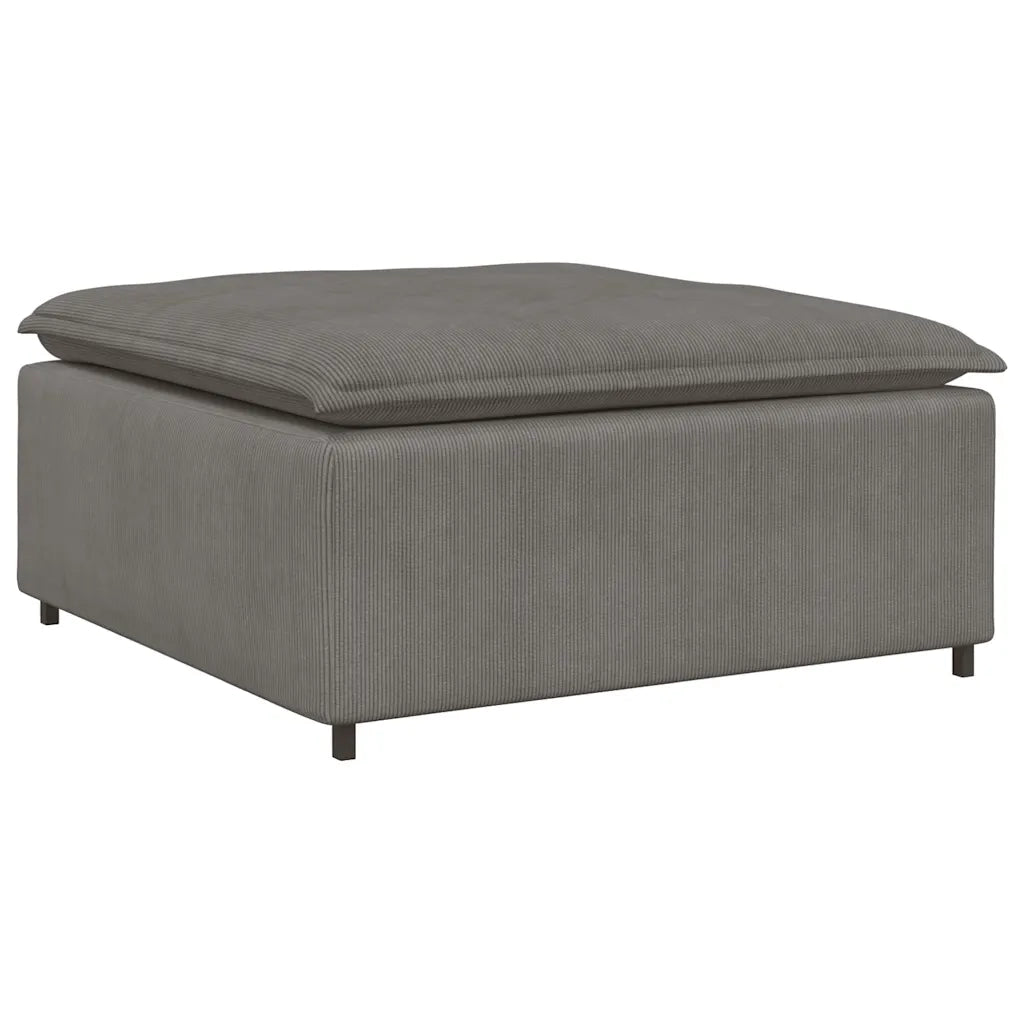 Divano da Giardino-Modulo Poggiapiedi Divano Modulare Grigio Chiaro 100x100x48 cm 563020