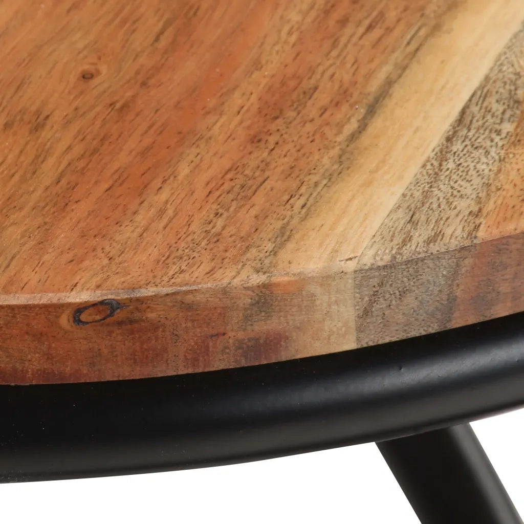 Tavolino da Salotto-Tavolino da soggiorno 40x40x52 cm in Legno Massello di Acacia